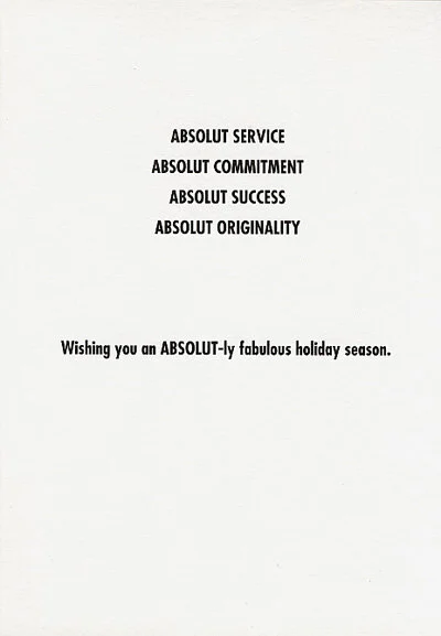 1995 Holiday Card Inside